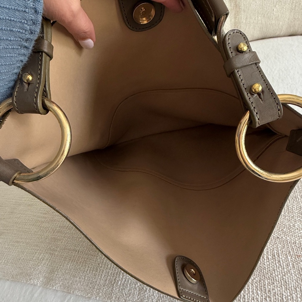 ATP Atelier Olive Suede Shoulder Bag - Picture 7 of 9